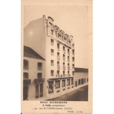Vichy - Hôtel Richemond J.Colin,propriétaire